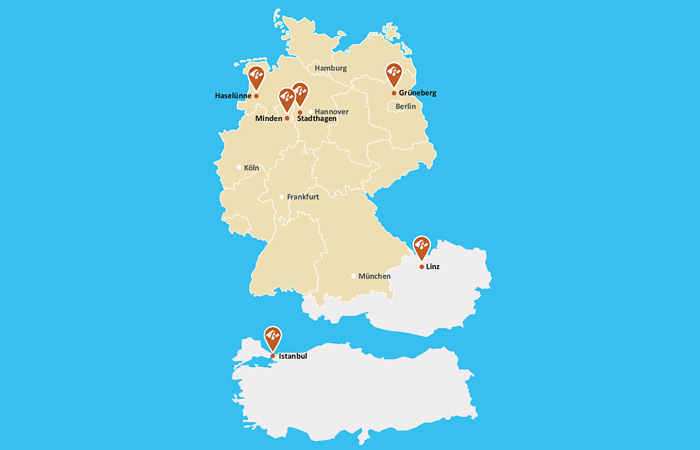 Berentzen Gruppe – Our locations